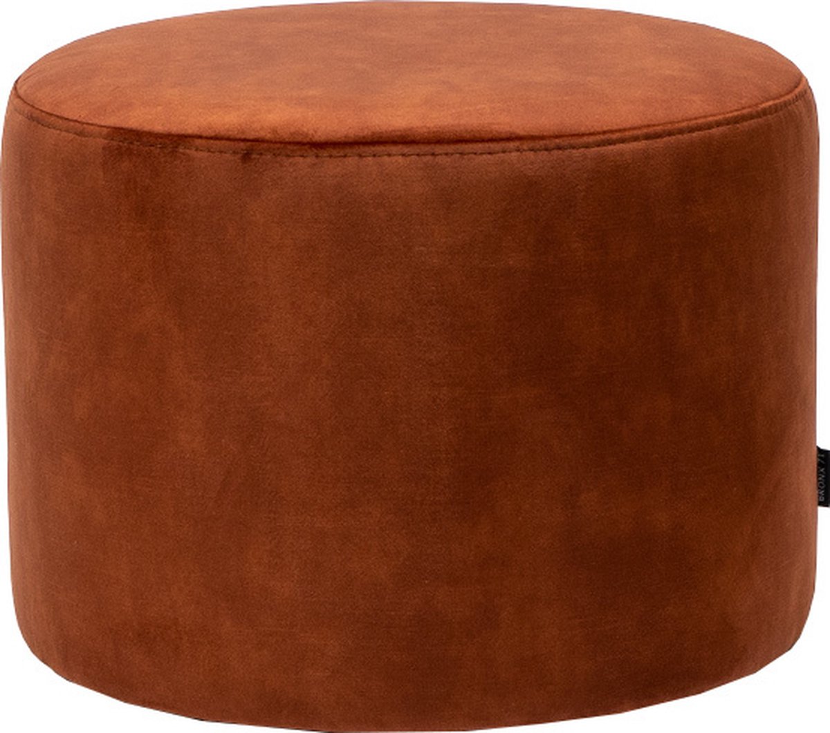 Bronx71 Velvet Poef Beau Koper.