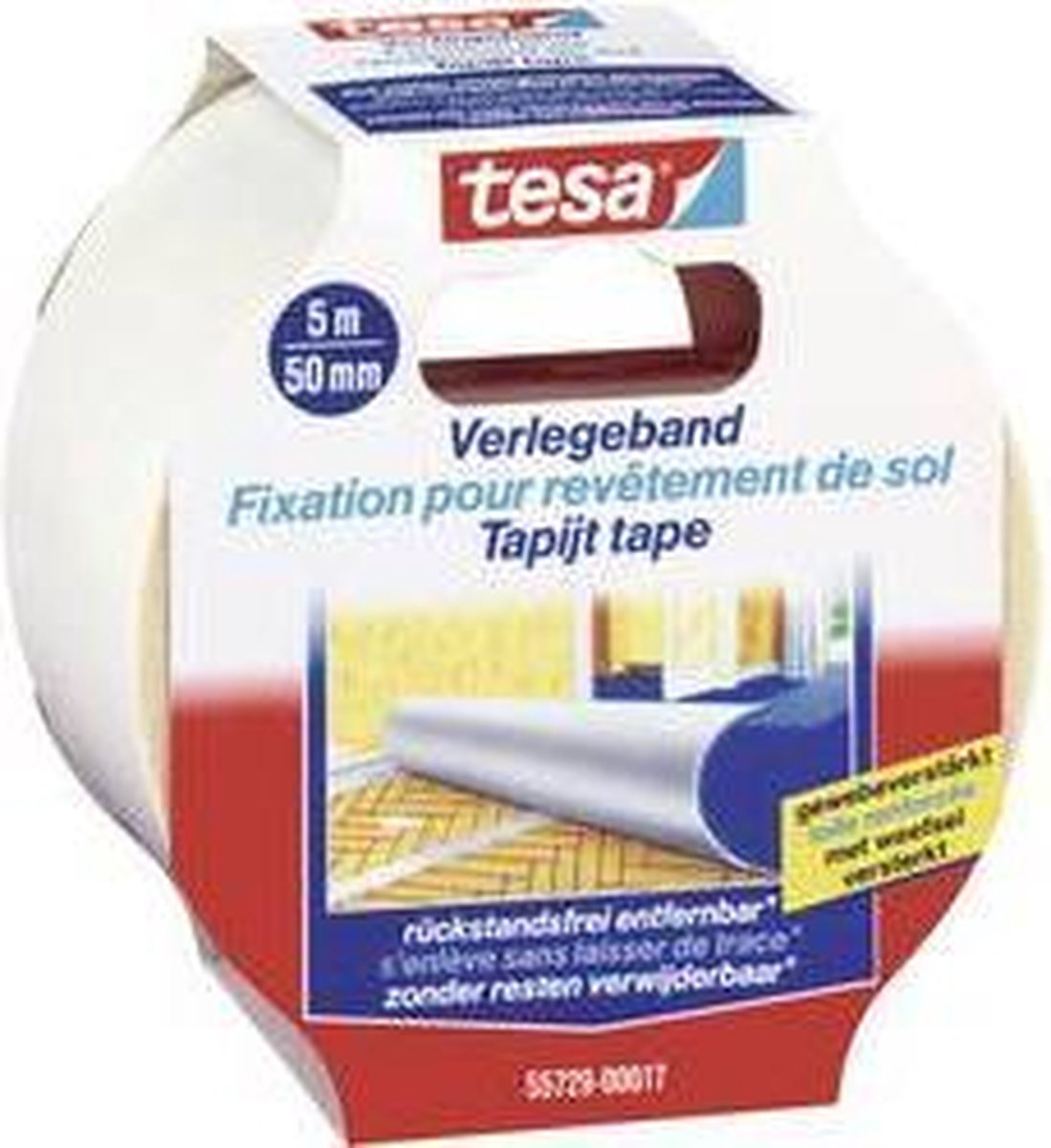 Tesa 55729 55729 Bevestigingstape Transparant (l x b) 5 m x 50 mm 5 m