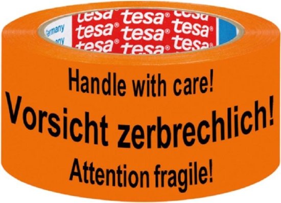 Tesa 58132-00-00 58132-00-00 Waarschuwingstape (l x b) 66 m x 50 mm 66 m - Oranje