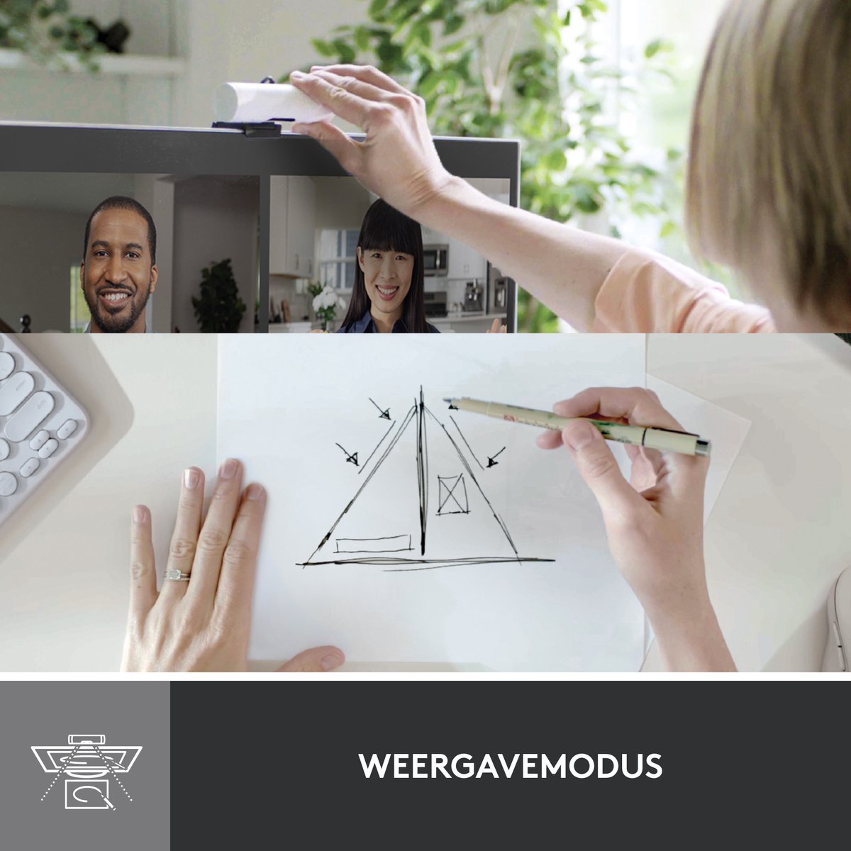 Logitech Brio 500 Off-white