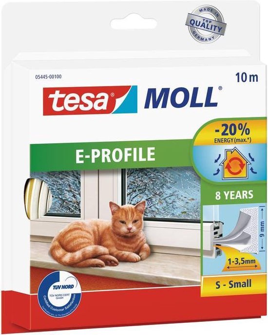 Tesa 05445-101 05445-101 Afdichtingstape moll (l x b) 10 m x 9 mm 10 m - Bruin