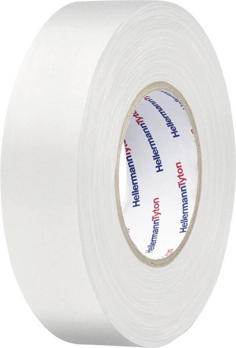 HellermannTyton HTAPE-TEX-WH-50x50 712-00905 Textieltape HelaTape Tex (l x b) 50 m x 50 mm 50 m - Wit