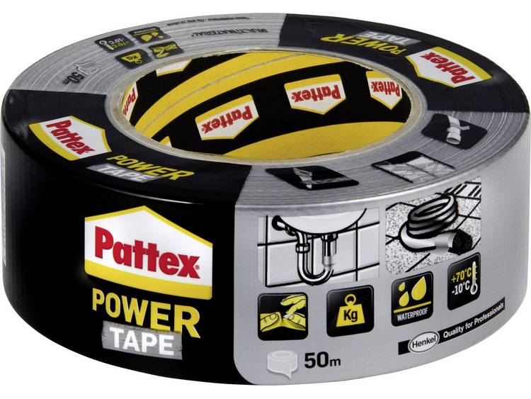 Pattex PT5SW Textieltape Power Tape Zilver (l x b) 50 m x 50 mm 50 m