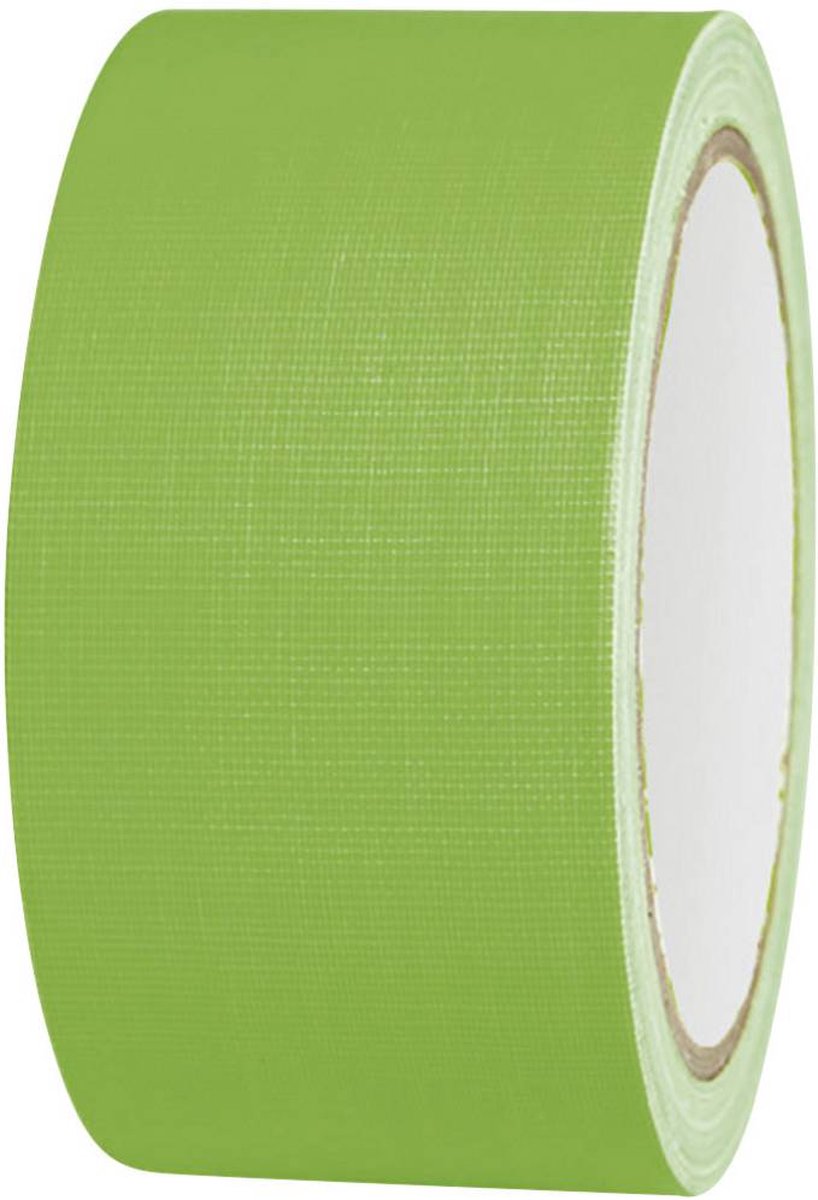 TOOLCRAFT 80FL5025GC 80FL5025GC Textieltape 80FL5025GC Neon-groen (l x b) 25 m x 50 mm 25 m