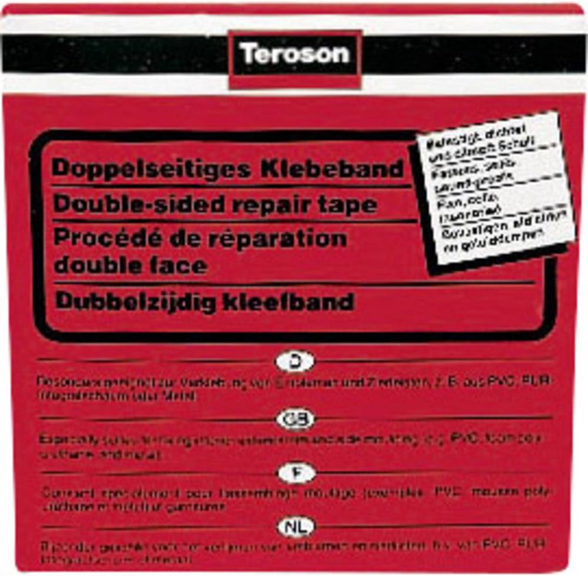 Teroson 93357 Dubbelzijdige tape Loctite (l x b) 10 m x 12 mm 10 m