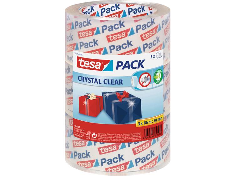 Tesa 57831-00-01 Pakband pack Helder (l x b) 66 m x 50 mm 3 stuk(s)