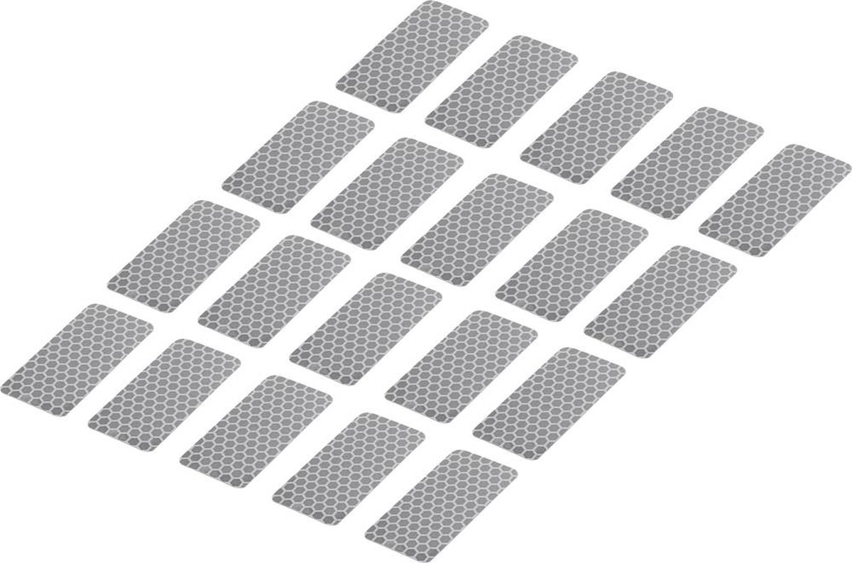 TOOLCRAFT RTS25/50-SV 1563940 Plakstroken RTS Zilver (l x b) 50 mm x 25 mm 20 stuk(s)