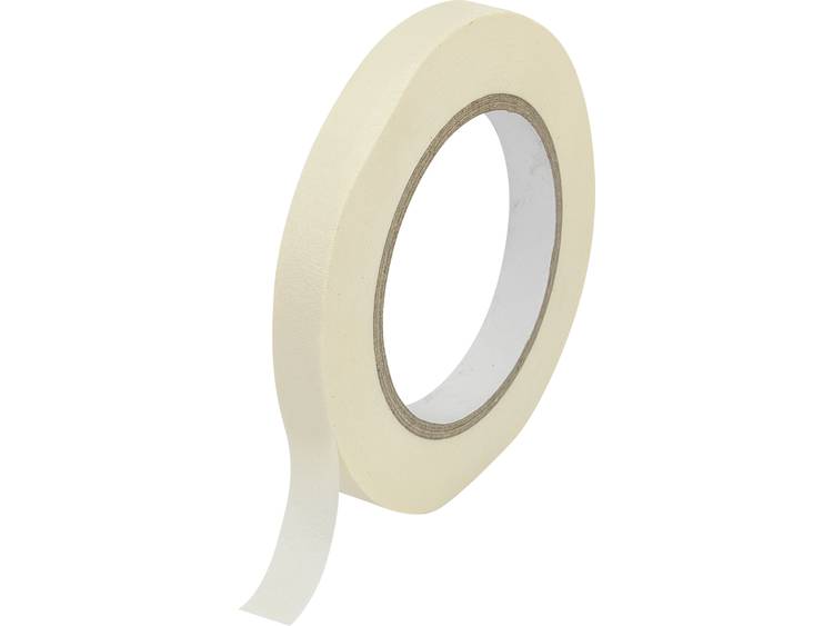 TOOLCRAFT Afplaktape wit, 50Â mÂ xÂ 12,5Â mm (lxb),rubber, inhoud: 1Â rol - Petrol