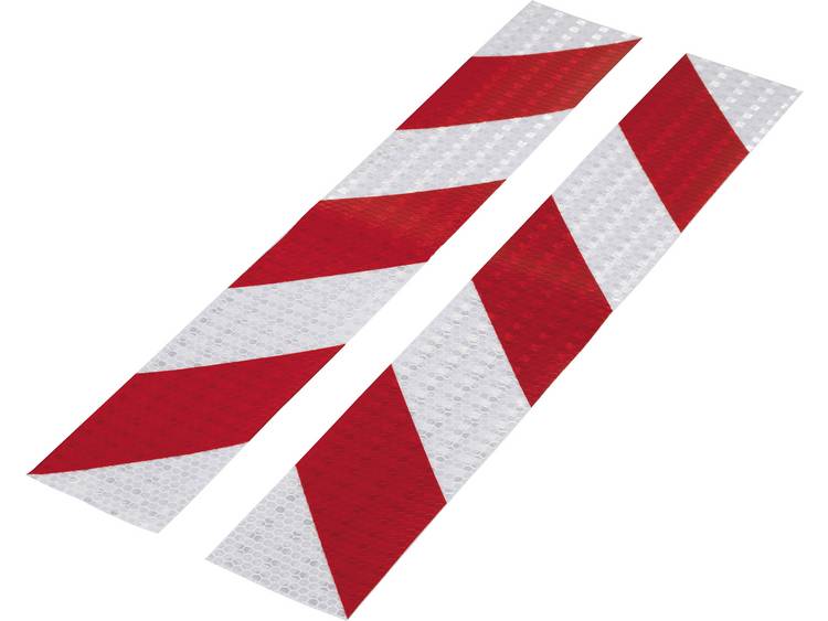 TOOLCRAFT RTS60/400-RD 1564046 Reflectietape RTS, Zilver (l x b) 400 mm x 60 mm 1 set(s) - Rood