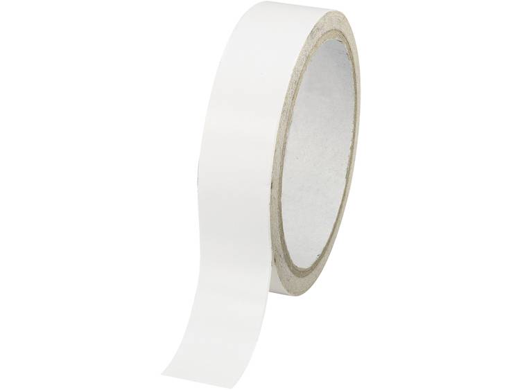 TOOLCRAFT Dubbelzijdige tape Conrad Components wit (lxb) 30Â mÂ xÂ 48Â mm acryl, inhoud: 1Â rol - Petrol