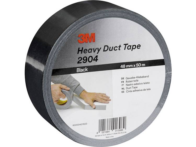 3M™ 2904 2904 Textieltape 2904 (l x b) 50 m x 48 mm 50 m - Zwart