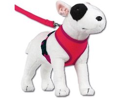 Doxtasy Hondentuig Round Loop Harnass Mesh Fluo Pink