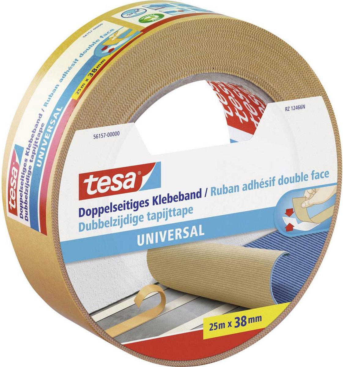 Tesa 56157-00000-11 Dubbelzijdige tape (l x b) 25 m x 38 mm 25 m