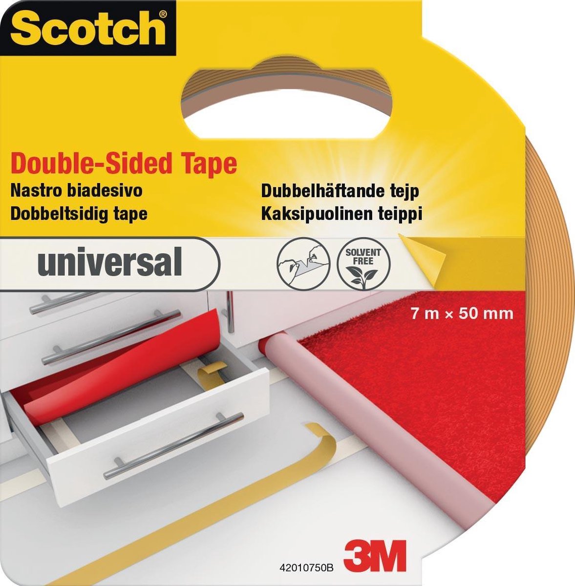 3M™ universal 42010750 Plakband Scotch Lichtbruin (l x b) 7 m x 50 mm 7 m