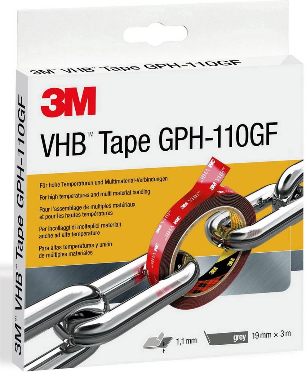 3M™ GPH-110F19-3 Plakband (l x b) 3 m x 19 mm 3 m - Gris