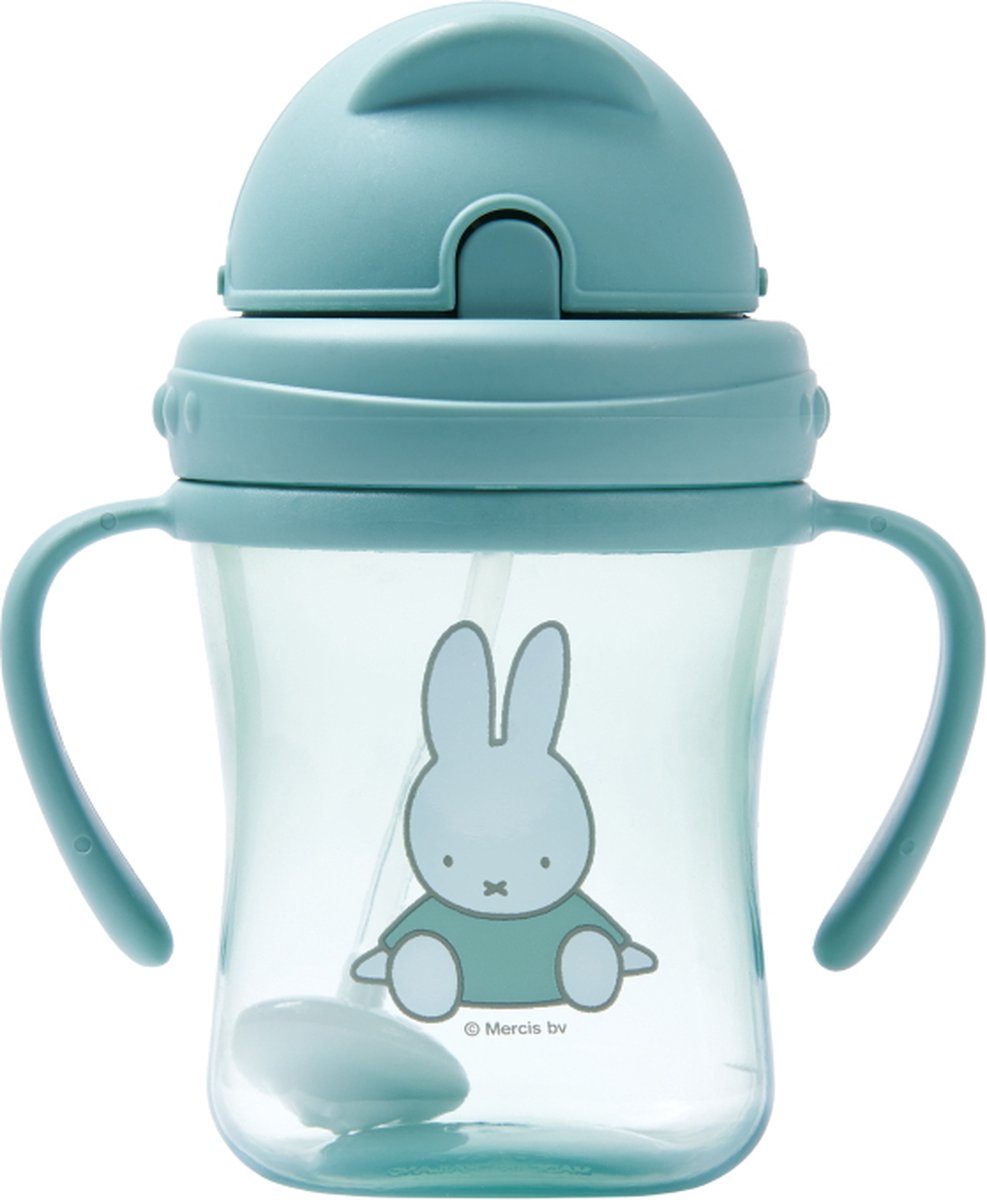 Nijntje Drinkbeker met Rietje en Handvat Green 300ml - Groen