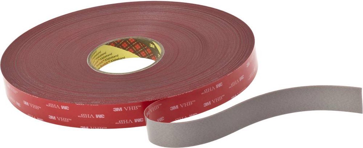 3M™ 49911916 7000033143 Dubbelzijdige tape (l x b) 5.5 m x 19 mm 5.5 m - Grijs