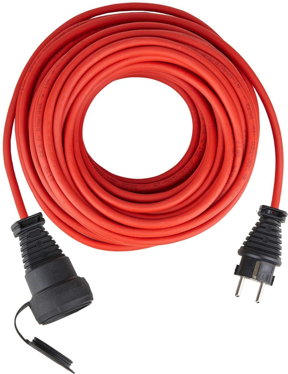 Brennenstuhl Bremaxx IP44 Verlengkabel 20 m - Rood