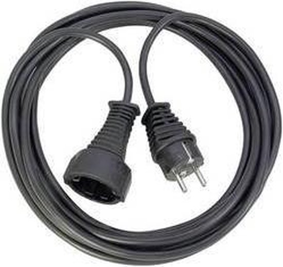 Brennenstuhl 1165480 Stroom Verlengkabel 25.00 m - Zwart