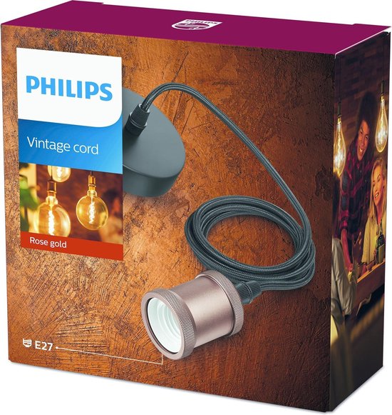 Philips Lampfitting E27 230 V - Roze