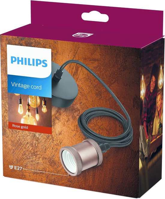 Philips Lampfitting E27 230 V - Roze