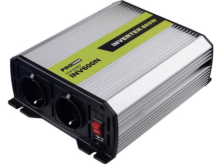 ProUser INV600N Omvormer 600 W 12 V/DC - 230 V/AC, 5 V/DC