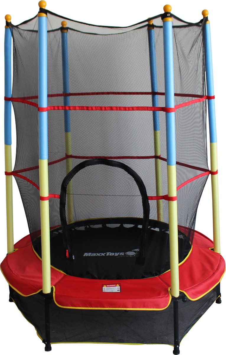 Maxxtoys Trampoline Met Veiligheidsnet - 140 Cm