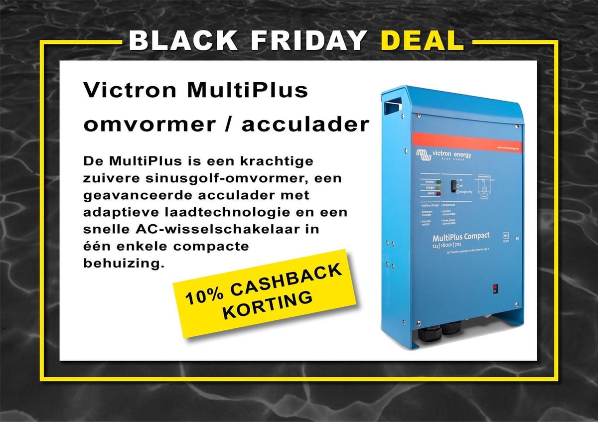 Victron Energy MultiPlus 48/3000/35-16 230 Netomvormer 3000 W 48 V/DC - 230 V/AC geÃ¯ntegreerde laadregelaar