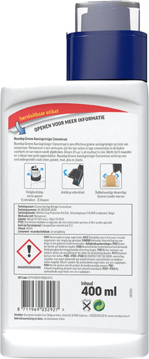 Roundup Groene Aanslag Reiniger Concentraat 400ml