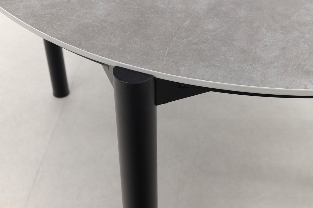 Hartman Arezzo dining tafel dia. 130 cm - Grijs