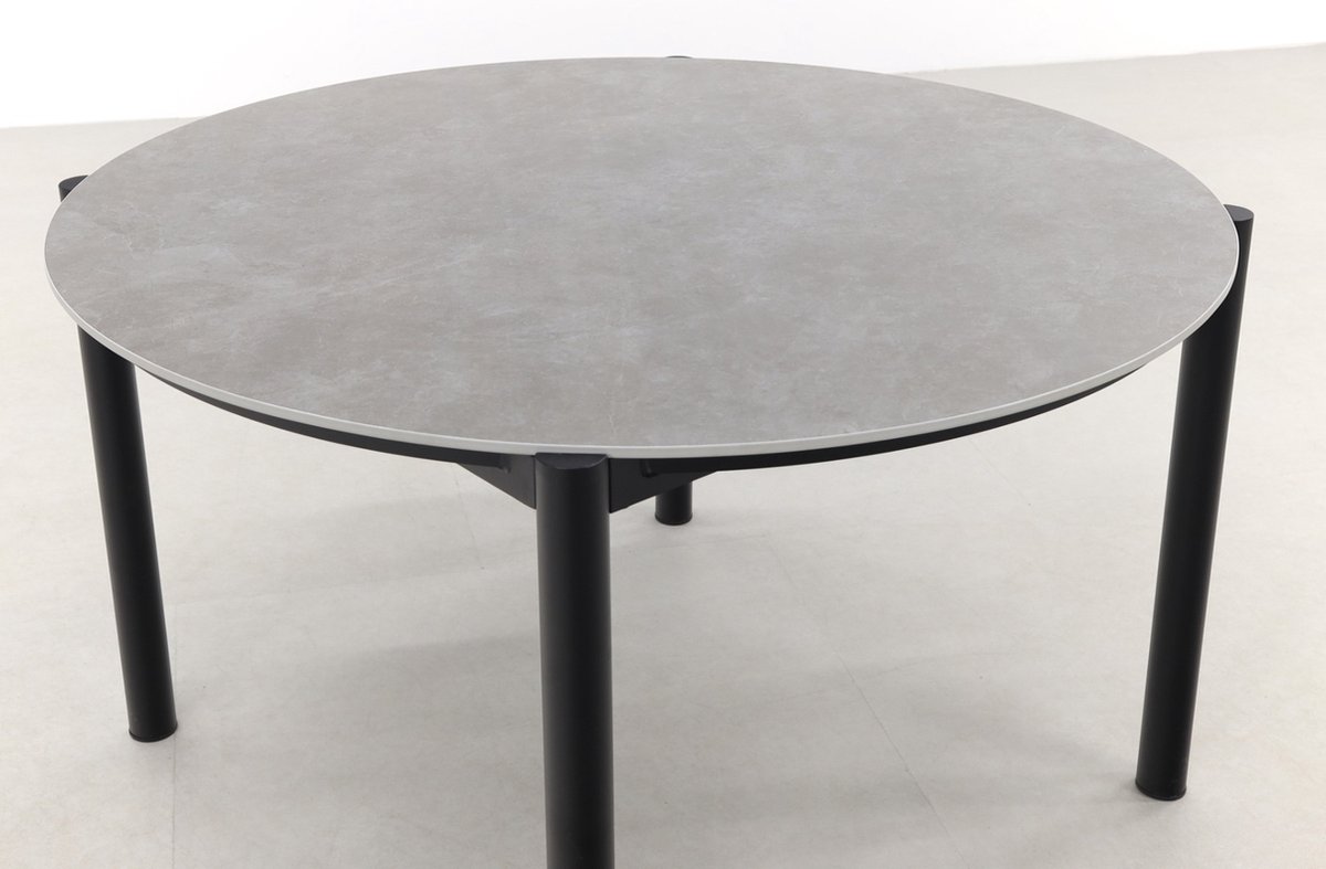 Hartman Arezzo dining tafel dia. 130 cm - Grijs