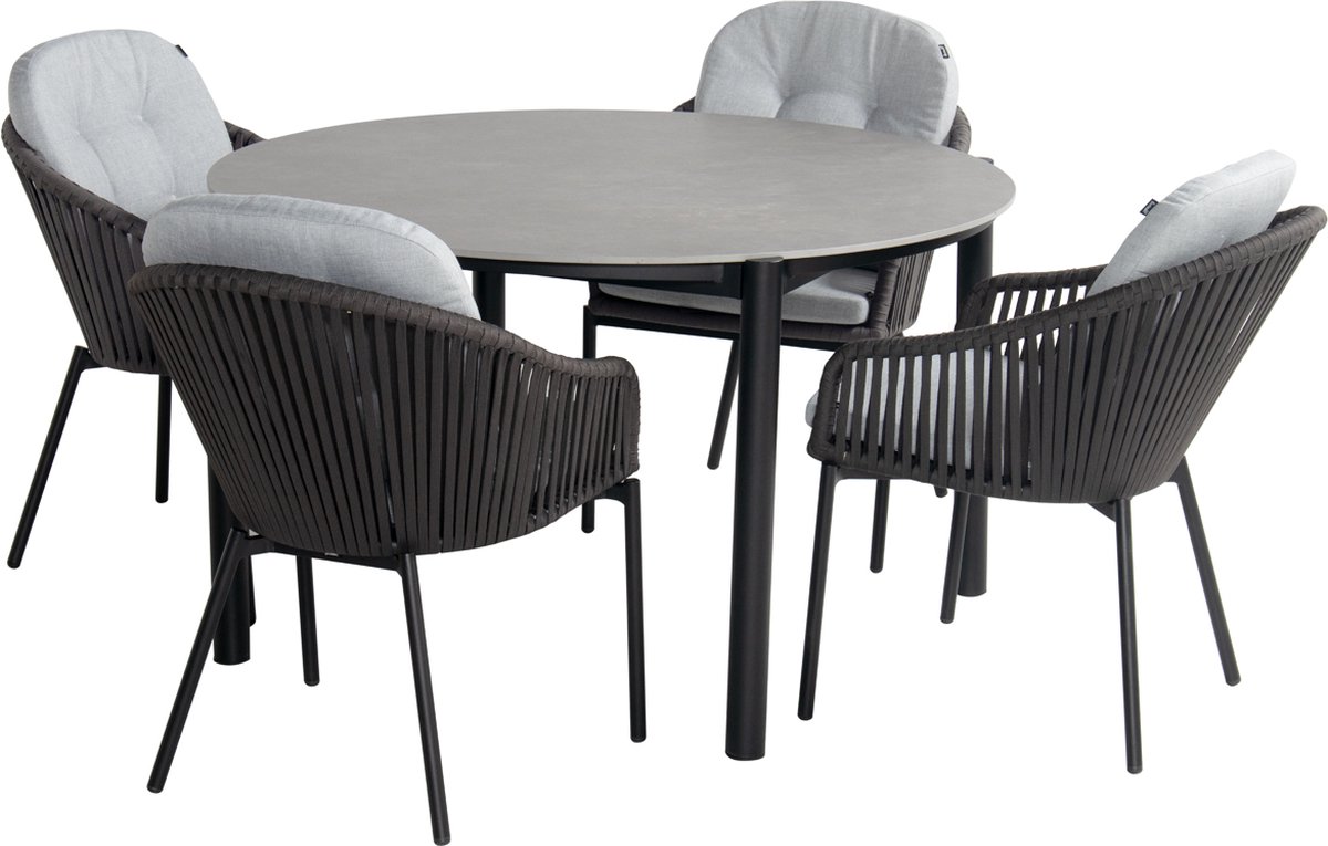 Hartman Arezzo dining tafel dia. 130 cm - Grijs