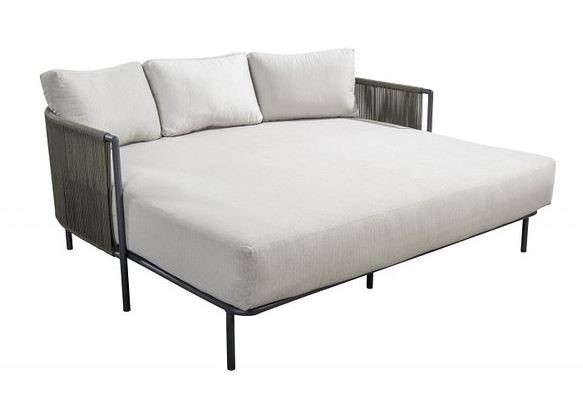 Umi daybed alu dark grey/rope green