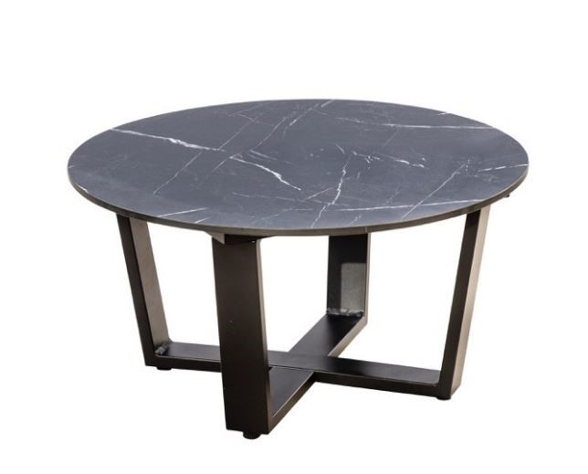 Teeburu coffee table 60x31cm. alu black/slate