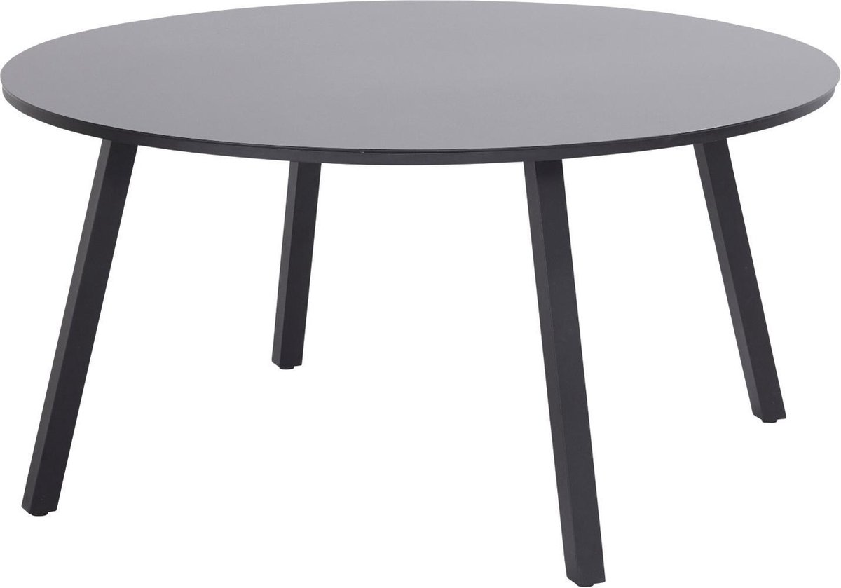 Sophie Miami round hpl table 128 cm - Zwart