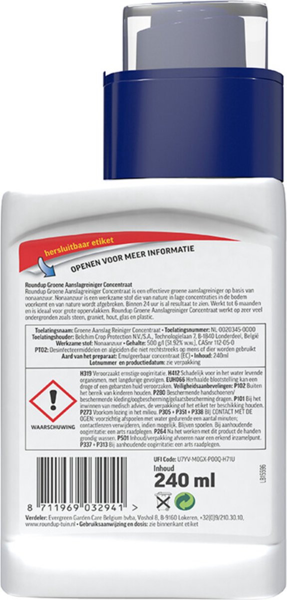 Roundup Groene Aanslag Reiniger Concentraat 240ml