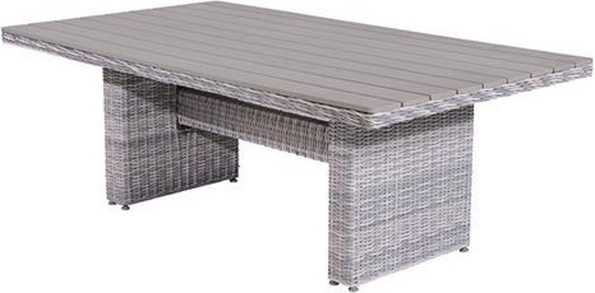 Garden Impressions Tennessee L/D tafel 180x100 cloudy - Grijs