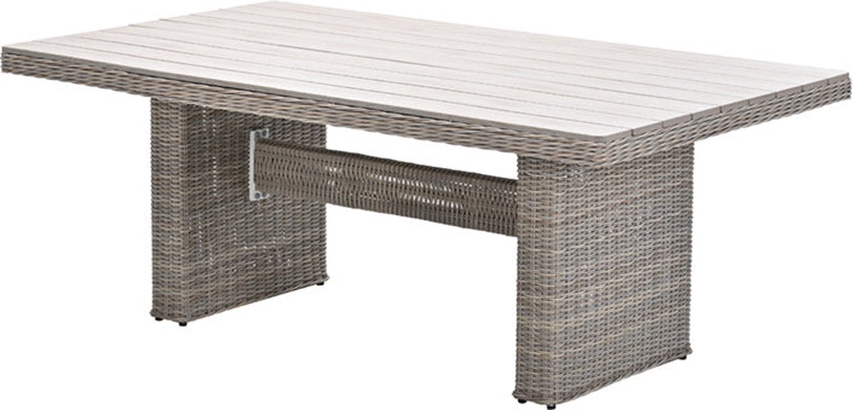 Garden Impressions Tennessee L/D tafel 180x100 cloudy - Grijs