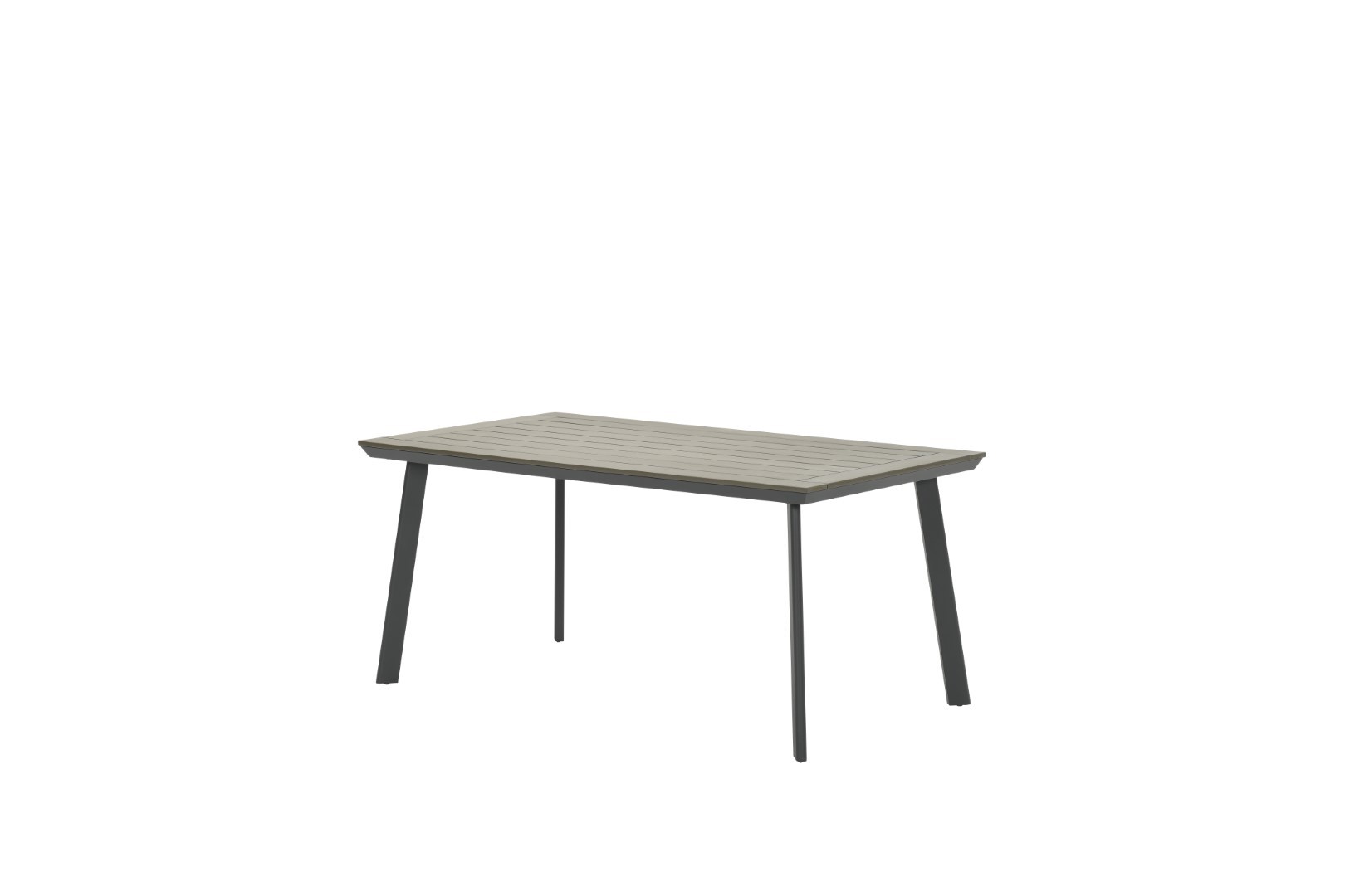 Garden Impressions Vigo tafel 160x90 carbon black/ carbon grey plw. - Zwart