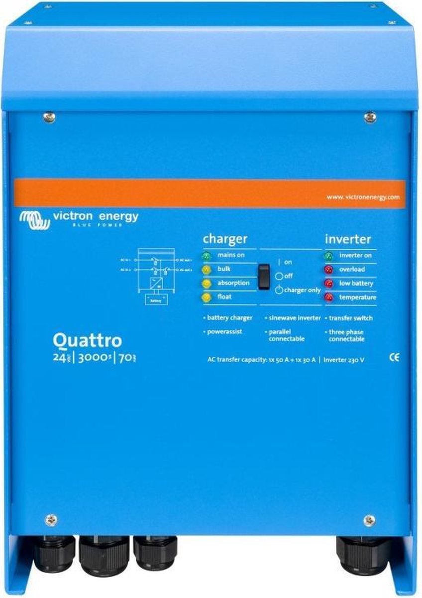 Victron Energy Omvormer 3000 VA 24 V/DC - 230 V/AC