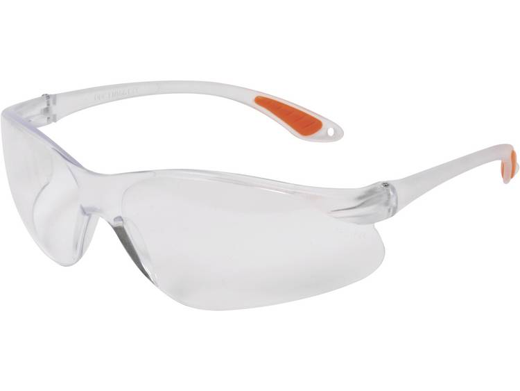 AVIT AV13021 Veiligheidsbril Transparant, DIN EN 166-1 - Oranje