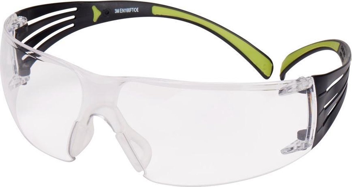 3M™ SecureFit 400 UU001467842 Veiligheidsbril Zwart, - Groen