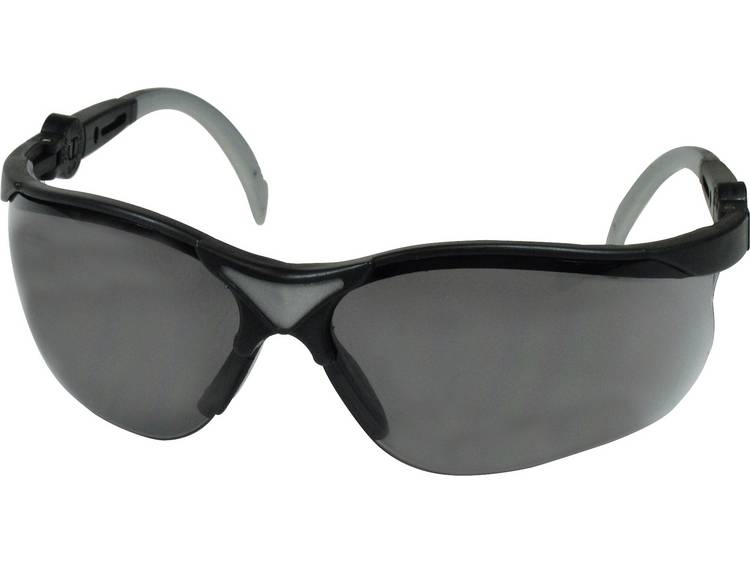 IONIC 26661SB Veiligheidsbril, Zilver DIN EN 166-1 - Zwart