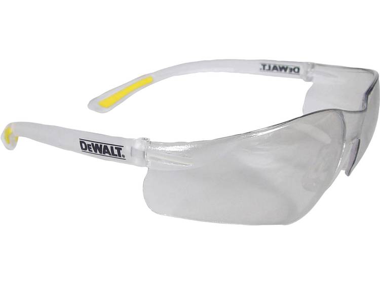 DeWalt DPG52-9D EU Veiligheidsbril Incl. anticondens-bescherming Transparant, DIN EN 166 - Geel