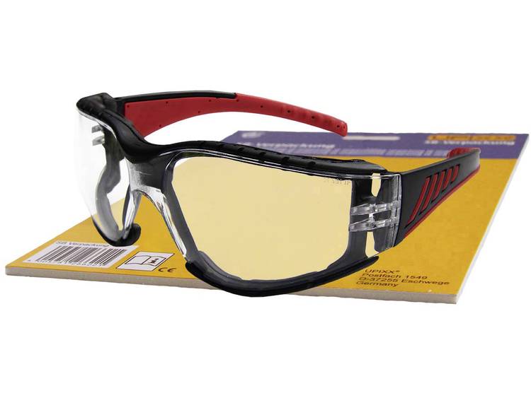Red Vision 26793SB Veiligheidsbril, Rood DIN EN 166-1 - Zwart