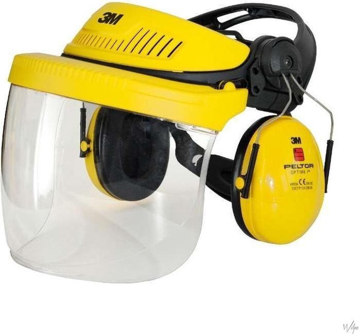 3M™ G500 7100029146 Gelaatsbescherming Met geÃ¯ntegreerd vizier EN 352, EN 1731 - Geel