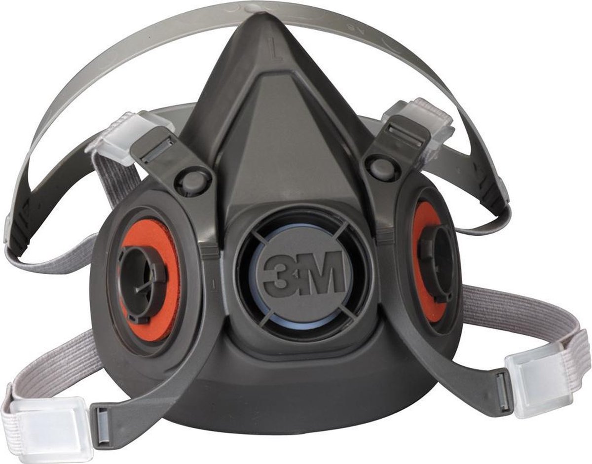 3M™ 6300 6300L Halfgelaatsmasker Zonder filter 1 stuk(s) DIN EN 140