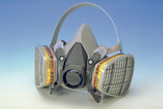 3M™ 6300 6300L Halfgelaatsmasker Zonder filter 1 stuk(s) DIN EN 140