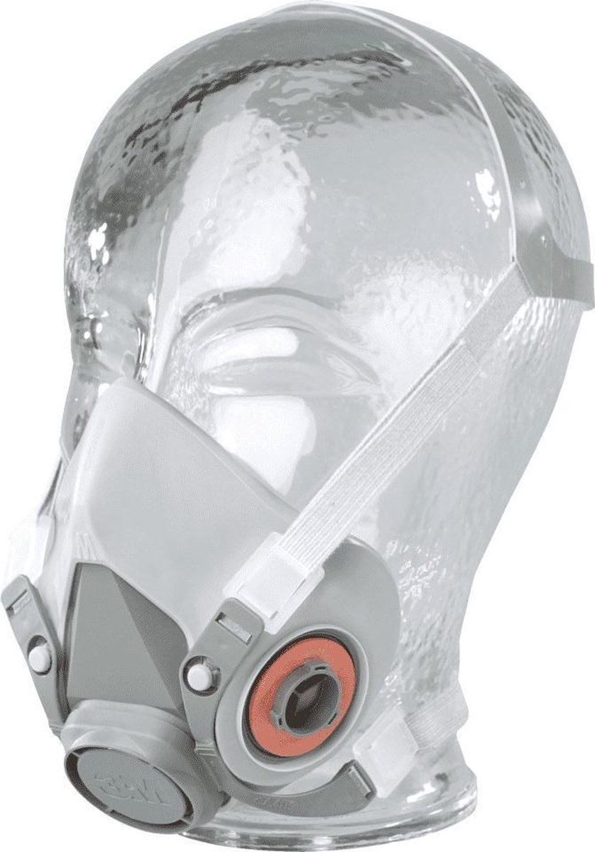 3M™ 6300 6300L Halfgelaatsmasker Zonder filter 1 stuk(s) DIN EN 140