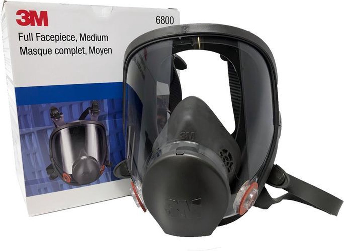 3M™ 6800M Volgelaatsmasker Zonder filter 1 stuk(s) DIN EN 136